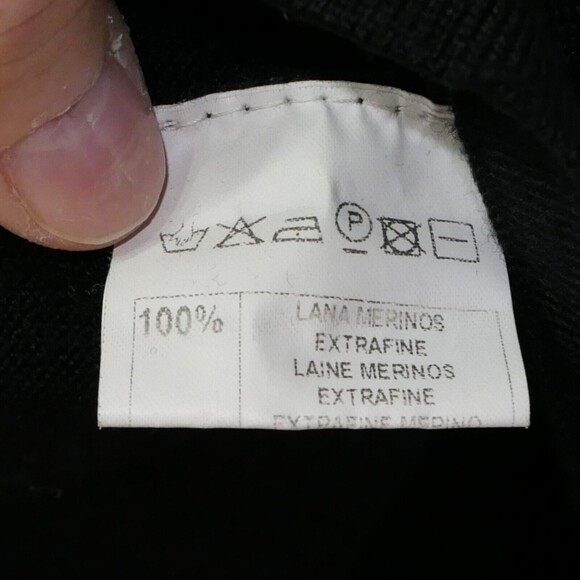 Falcaro Classic Men's 100% Merino Wool Henley Sweater Long Sleeve Sz M? EUC - Picture 6 of 6